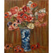 Reproduktion af maleriet af Anemoner i Delft-vas - Pierre-Auguste Renoir