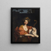 Sibylle de Cumes efter Dominiquin - Angelica Kauffman — indrammet kunstværk på væggen