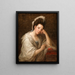 Portrait af fru Helen Dorothea Daniel - Angelica Kauffman — indrammet kunstværk på væggen