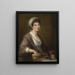 Portrait af prinsesse Franziska von Kaunitz, Rietberg - Angelica Kauffman — indrammet kunstværk på væggen