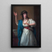 Portrait af den virtuose improviser Teresa Bandettini-Landucci fra Lucca - Angelica Kauffman — indrammet kunstværk på væggen