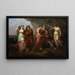 Télémaque og Calypso's Nymfer - Angelica Kauffman — indrammet kunstværk på væggen