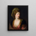 Kvindeligt maleri i tyrkisk kjole - Angelica Kauffman — indrammet kunstværk på væggen