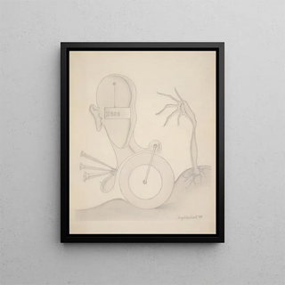 Angelika Hoerle - Head with Sign Hand Wheel and Auto Horn.webp