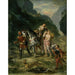 Reproduktion af maleriet Angélique og Médor såret - Eugène Delacroix