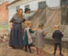 Les filets de pêche sont réparés - Anna Ancher — visning af kunstværket