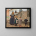 Les filets de pêche sont réparés - Anna Ancher — indrammet kunstværk på væggen