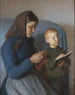 La leçon est revue - Anna Ancher — visning af kunstværket