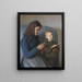 La leçon est revue - Anna Ancher — indrammet kunstværk på væggen