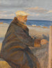 Michael Ancher, der maler ved kysten - Anna Ancher — visning af kunstværket