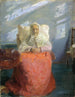 Mme Ane Brøndum i det blå værelse - Anna Ancher — visning af kunstværket