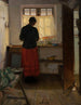La femme de chambre dans la cuisine - Anna Ancher — visning af kunstværket