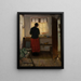 La femme de chambre dans la cuisine - Anna Ancher — indrammet kunstværk på væggen