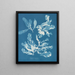 Delesseria sanguinea - Anna Atkins — indrammet kunstværk på væggen