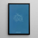 Grateloupia filicina - Anna Atkins — indrammet kunstværk på væggen