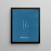 Porphyra linearis - Anna Atkins — indrammet kunstværk på væggen