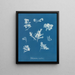 Ptilota plumosa - Anna Atkins — indrammet kunstværk på væggen