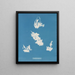 Vaucheria havn - Anna Atkins — indrammet kunstværk på væggen