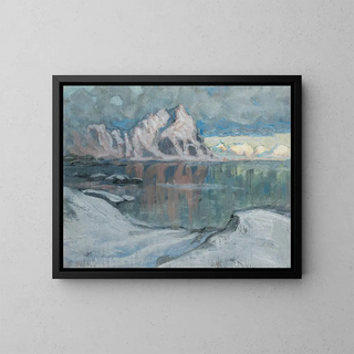 Anna Boberg - Boats between the Mountains Study from Lofoten.webp