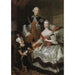Reproduktion af maleriet af Pierre III og Catherine II af Rusland - Anna Rosina de Gasc