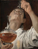 Dreng der drikker - Annibale Carracci — visning af kunstværket