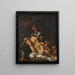 Pietà - Annibale Carracci — indrammet kunstværk på væggen