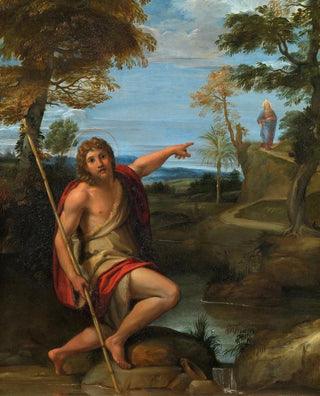 Annibale Carracci - Saint John the Baptist Bearing Witness.webp