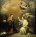 Annoncingen til Jomfruen - Bartolomé Esteban Murillo — vist i et interiør