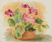 Naturtro stilleben med blomster - Anny Dollschein — visning af kunstværket