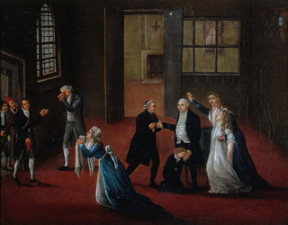 Farvel til Louis XVI til sin familie den 20. januar 1793 - Anonym — visning af kunstværket