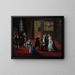 Farvel til Louis XVI til sin familie den 20. januar 1793 - Anonym — indrammet kunstværk på væggen