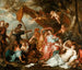 Amaryllis og Mirtillo, scene fra Pastor Fido af Guarini - Anonym — visning af kunstværket