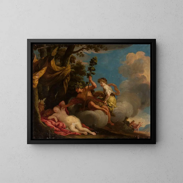 Cérès og Bacchus vækker Venus - Anonym — indrammet kunstværk på væggen
