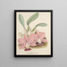 Collection d'orchidées Pl80 - Anonym — indrammet kunstværk på væggen