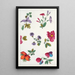 Reproduktion af maleriet Motif floral til tekstiltryk Pl XII - Anonym