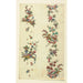 Reproduktion af maleriet Motif floral pour textile imprimé Pl XXXI - Anonyme