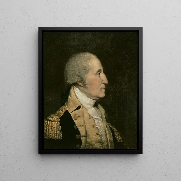 George Washington - Anonym — indrammet kunstværk på væggen