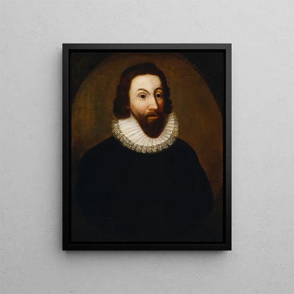 John Winthrop - Anonym — indrammet kunstværk på væggen