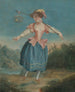 Madame Placide i titelrollen som Rosetta i iscenesættelsen af Alexandre Placide af ballet L'Oiseleur - Anonym — visning af kunstværket