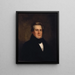 Millard Fillmore - Anonym — indrammet kunstværk på væggen