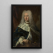 Portrait af Frédéric I 1676-1751 konge af Sverige i 1720-1751 - Anonym — indrammet kunstværk på væggen