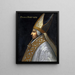 Portrait af Pave Pius II - Anonym — indrammet kunstværk på væggen
