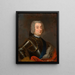 Portrait af prins Auguste Alexandre Czartoryski 1697-1782 - Anonym — indrammet kunstværk på væggen