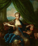 Portrait af en dame med et barn - Anonym — visning af kunstværket
