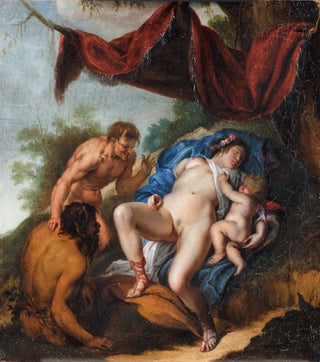 Anonymous - Sleeping Venus with Cupid Watched by Satyrs.webp