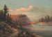 solnedgang over Mahonk-søen, Ulster County - Anonym — visning af kunstværket