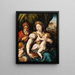 La Sainte Famille avec l'enfant saint Jean - Anonyme — indrammet kunstværk på væggen