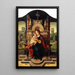 Reproduktion af maleriet af Jomfru Maria med Barnet - Anonym