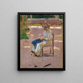 Anonymous - Woman Sewing Outside.webp