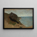 Côte nær Porto d'Anzio - Anselm Feuerbach — indrammet kunstværk på væggen